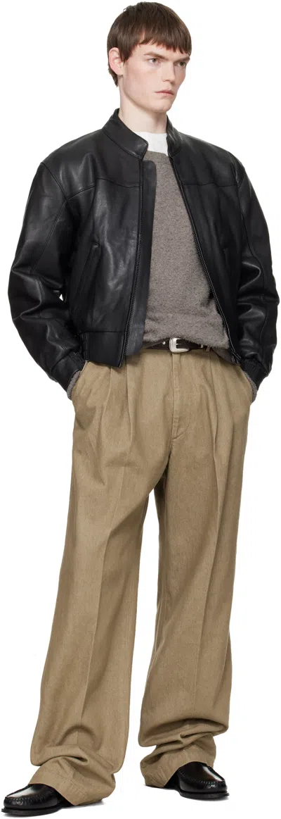 Sunflower Zip-front Elasticated-cuff Jacket In Black