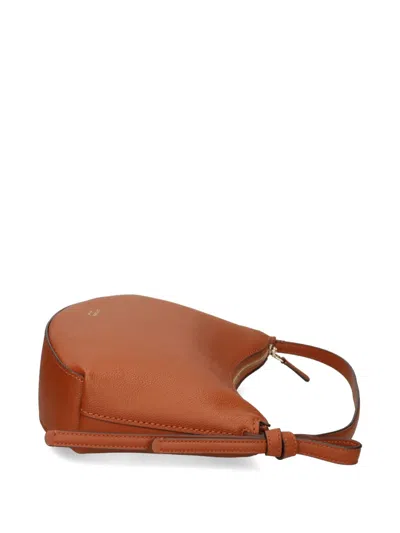 Kate Spade Loop Zip Leather Shoulder Bag In White