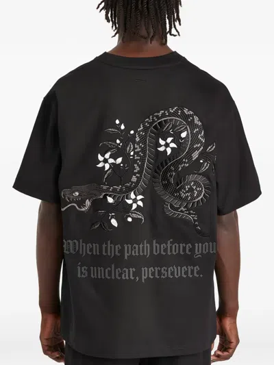Only The Blind Night Python T-shirt In Black