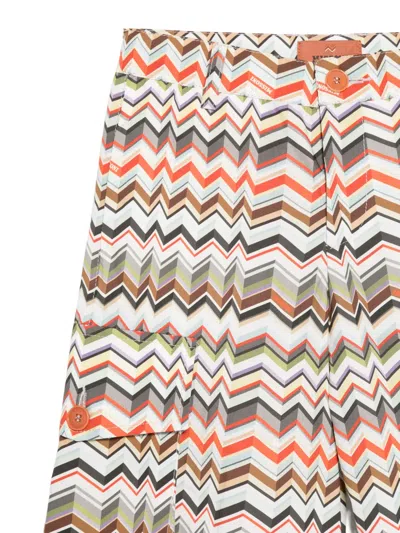Missoni Zigzag-pattern Shorts In Multi