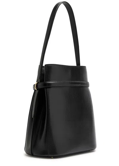 Totême Women Black 'belted' Bucket Bag, Onesize Luxury Bucket Bags For Women Darveys