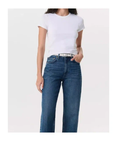 Rag & Bone The Essential Rib Short Sleeve Crew Tee White