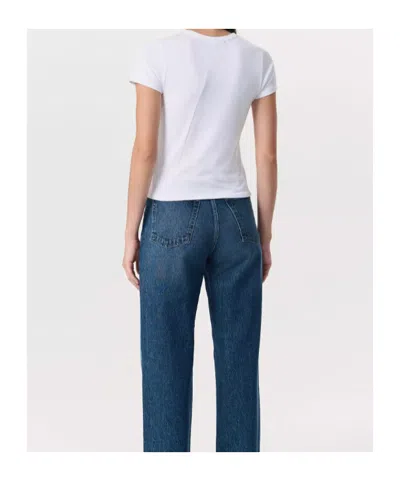 Rag & Bone The Essential Rib Short Sleeve Crew Tee White