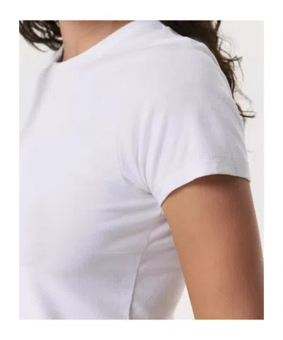 Rag & Bone The Essential Rib Short Sleeve Crew Tee White