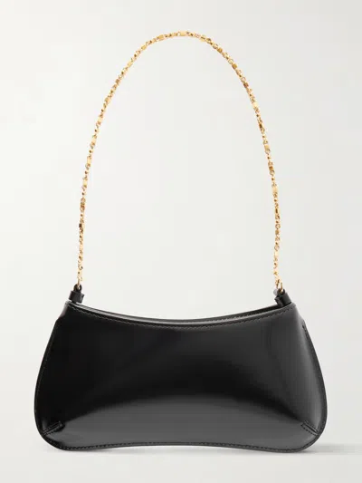 Jacquemus Ex 24hbaw00404ac18a01 Le Petit Bisou Chaine Shoulder Bags Black In Black