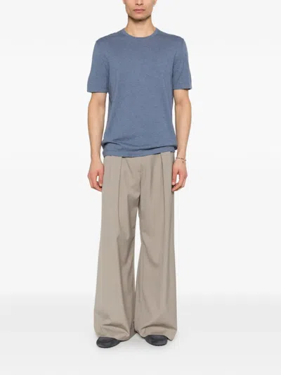 Bompard Round-neck T-shirt In Blue