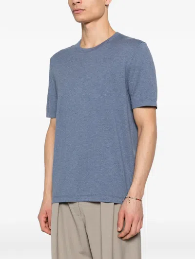 Bompard Round-neck T-shirt In Blue