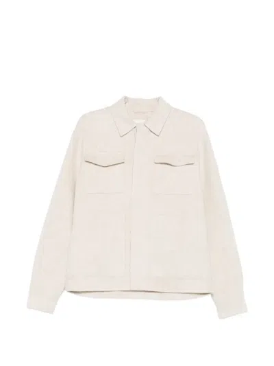 Bompard Patch-pocket Double-sided Jacket In Neutral