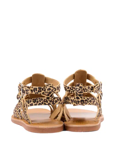 Pom D'api Plagette Gladiator Leopard-print Sandals In Animal Print