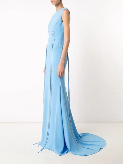 Alex Perry Lace-up Detailing Long Dress | ModeSens