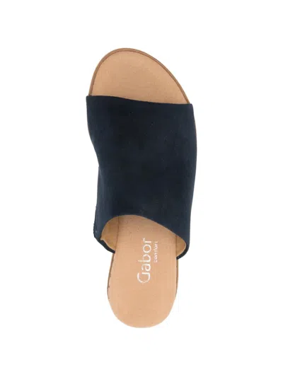 Gabor Platform Mules In Blue