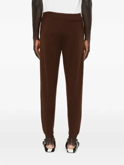 Bompard Drawstring Track Pants In Brown