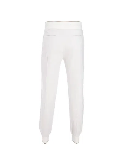 Gran Sasso Drawstring Track Pants In White