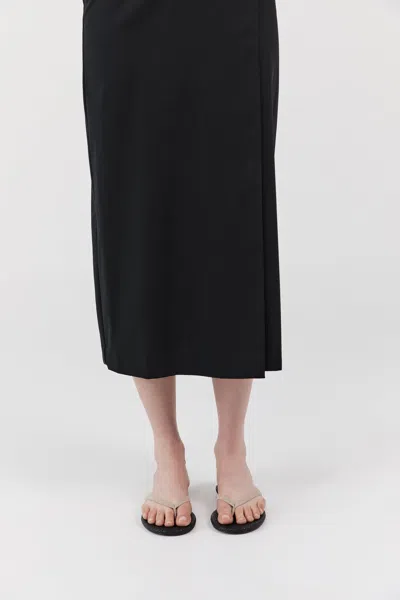 St Agni Suede Woven Flip Flop In Neutral