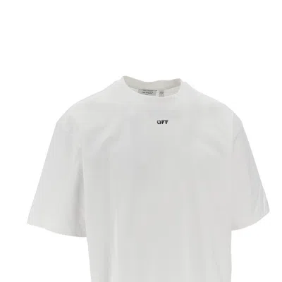 Off-white Graphic Print Crew Neck Short Sleeve T-shirt In White