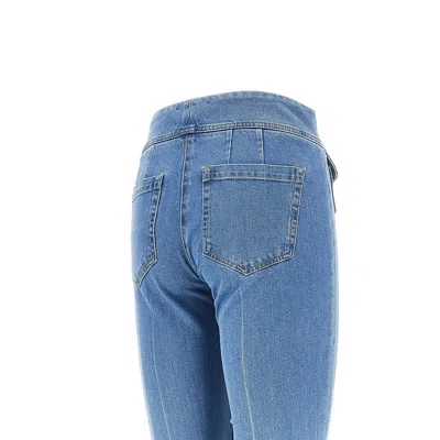 Seafarer Button Flared Jeans In Blue