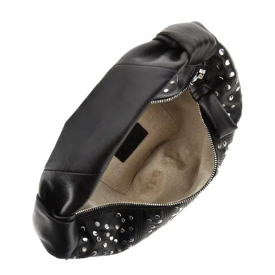Lemaire Dark Chocolate Studs Dots Mini Fortune Croissant Bag In Brown