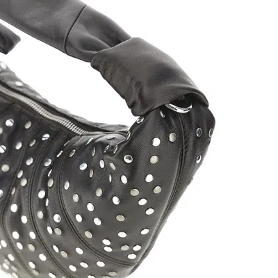 Lemaire Dark Chocolate Studs Dots Mini Fortune Croissant Bag In Brown