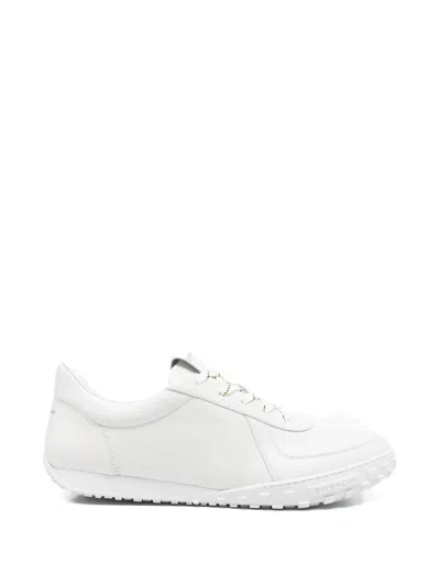 Givenchy Glide Leather Sneakers Low Top Rubber Sole In White
