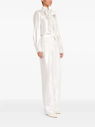 Staud Bow Maryn Top In White