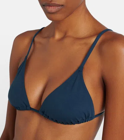 Eres Mouna Triangle Bikini Top In Blue