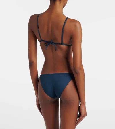 Eres Mouna Triangle Bikini Top In Blue