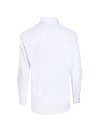 Luigi Borrelli Long-sleeve Check-pattern Shirt In White