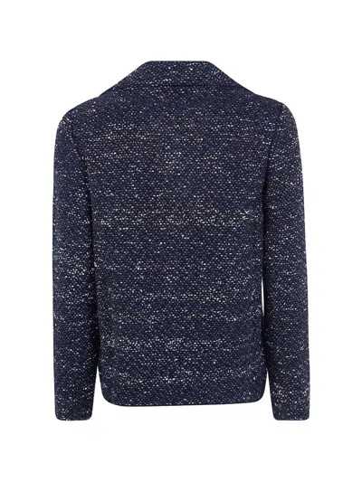 Base Cotton Blend Single-breasted Jacket In Black