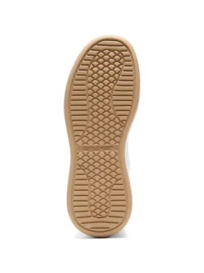 Acne Studios Touch-strap Leather Sneakers In White