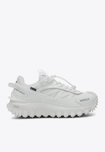 Moncler Waterproof Trailgrip Gtx Sneakers With Carbon Fiber In White
