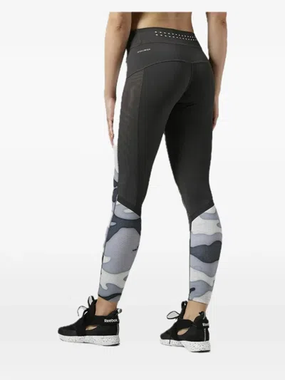 Reebok Patterned Leggings In Gray