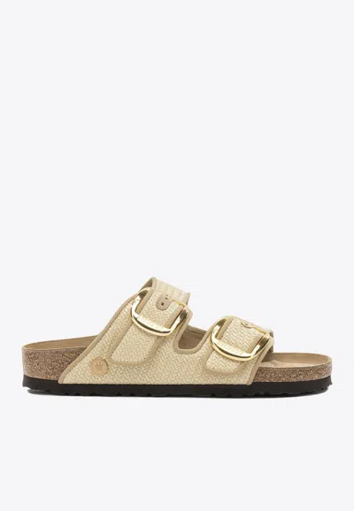Birkenstock Arizona Big Buckle Natural – Woven Textile Sandal In Neutral