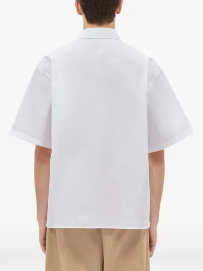 Msgm Graphic Shirt In White