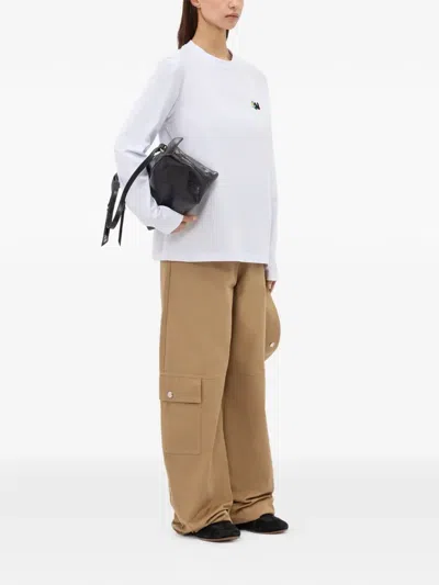 Msgm Long-sleeves T-shirt In White