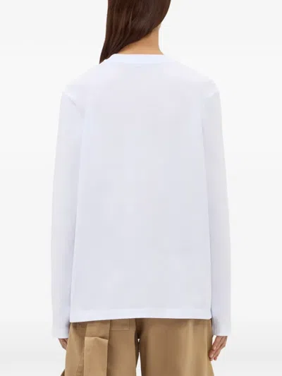 Msgm Long-sleeves T-shirt In White