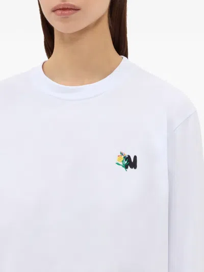 Msgm Long-sleeves T-shirt In White