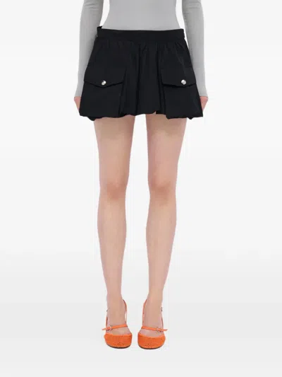 Msgm Cargo-pocket Mini Skirt In Black