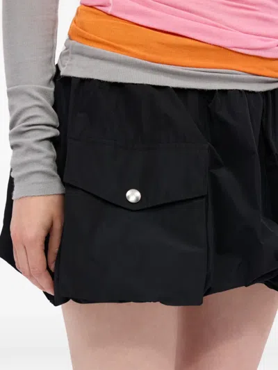 Msgm Cargo-pocket Mini Skirt In Black