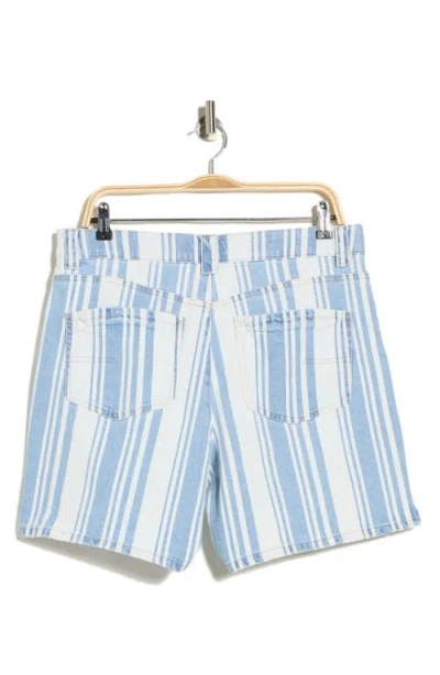 Democracy Drawstring Step Hem Shorts In Blue