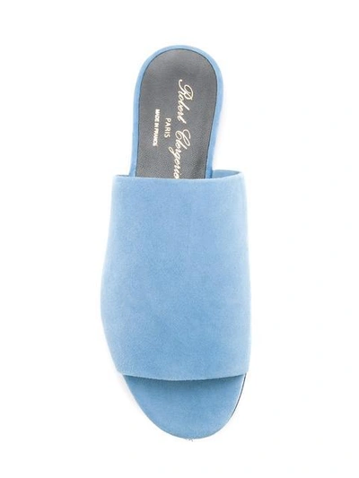 Shop Robert Clergerie Clergerie 'gigy' Mules - Blue