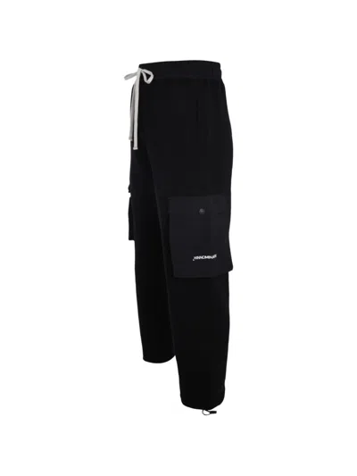 Hinnominate Cargo-pocket Sweatpants In Black