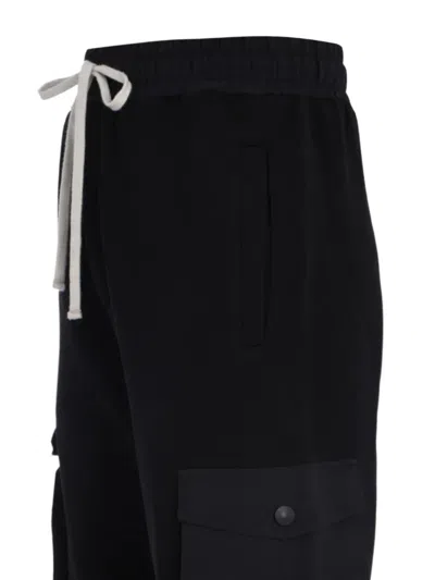 Hinnominate Cargo-pocket Sweatpants In Black
