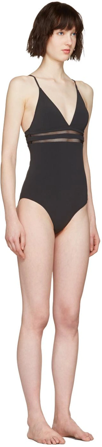 Shop Stella Mccartney Black Timeless Swimsuit