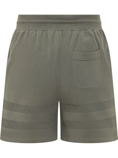 Givenchy Green Textured Shorts In Green