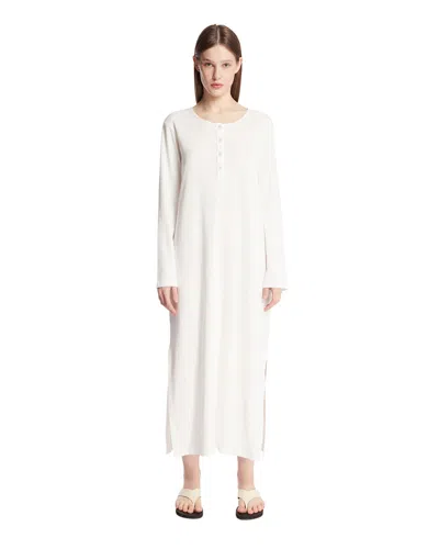 The Row Latoya Cotton Maxi Dress In White