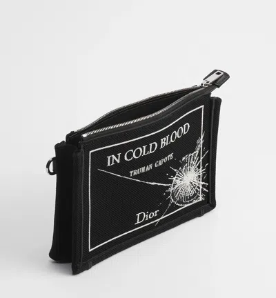 Dior A5 Triangle Pouch In Black