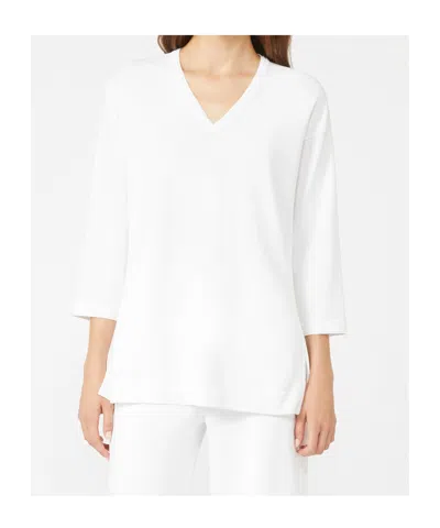 Max Mara V-neck Pullover In White