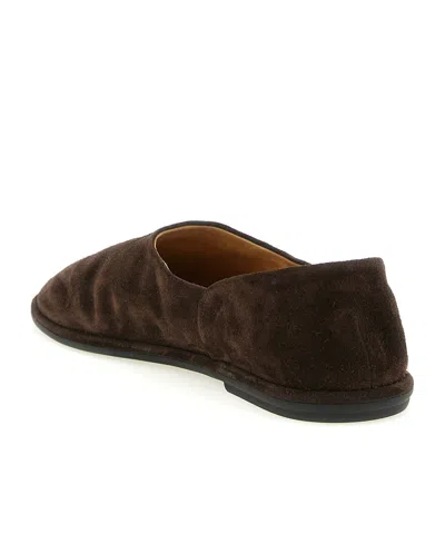 The Row Canal Suede Slip-on Shoes In Brown