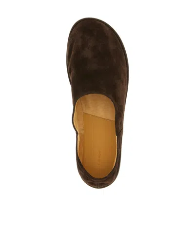 The Row Canal Suede Slip-on Shoes In Brown
