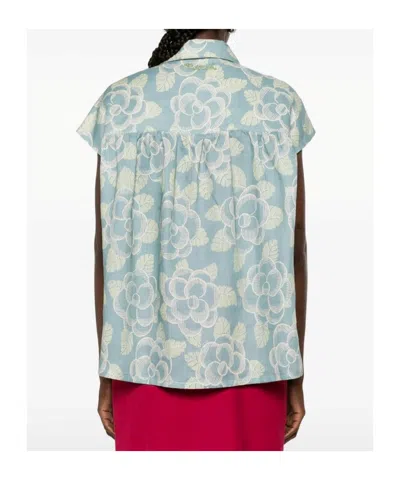 Marni Floral-pattern Shirt In Green